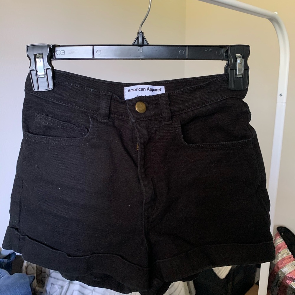 Black High waisted shorts